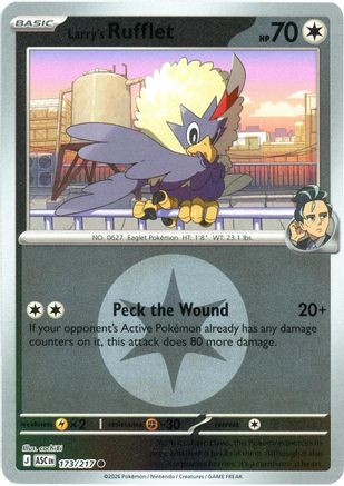 Larry's Rufflet (Energy Symbol Pattern) 173/217 - Reverse Holofoil Ascended Heroes