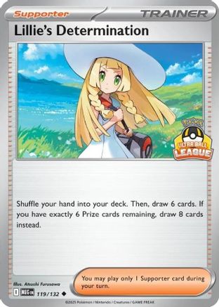 Lillie's Determination (Ultra Ball League) 119 - Holofoil League & Championship Cards