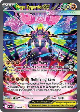 Mega Zygarde ex 120/088 - Holofoil Perfect Order