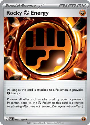 Rocky Fighting Energy 087/088 - Reverse Holofoil Perfect Order
