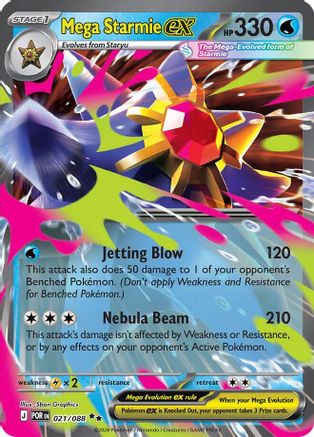 Mega Starmie ex 021/088 - Holofoil Perfect Order