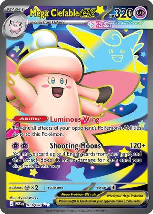Mega Clefable ex 103/088 - Holofoil Perfect Order