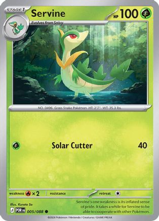 Servine 005/088 - Reverse Holofoil Perfect Order