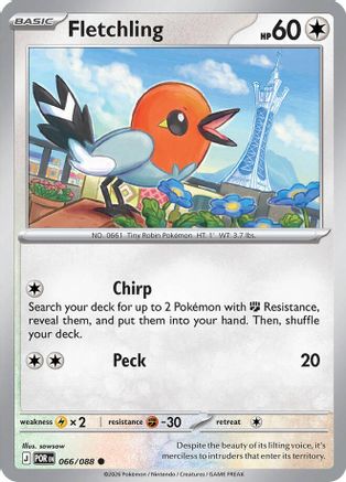 Fletchling 066/088 - Reverse Holofoil Perfect Order