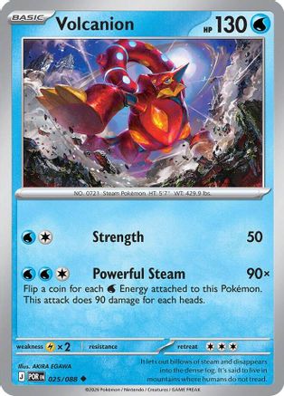Volcanion 025/088 - Reverse Holofoil Perfect Order