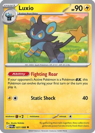 Luxio 027/088 - Reverse Holofoil Perfect Order