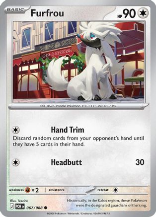 Furfrou 067/088 - Reverse Holofoil Perfect Order