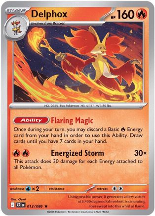 Delphox 013 - Holofoil ME04 Chaos Rising
