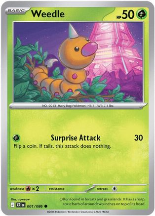 Weedle 001 ME04 Chaos Rising