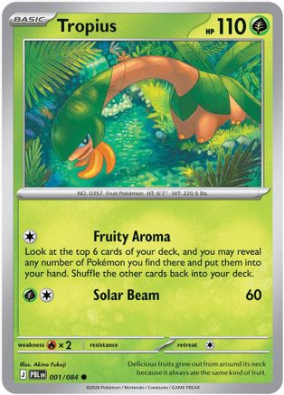 Tropius 001 - Reverse Holofoil ME05 Pitch Black