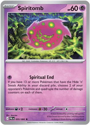 Spiritomb 035 - Holofoil ME05 Pitch Black