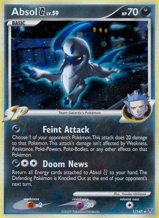 Absol G 001/147 - Reverse Holofoil Supreme Victors