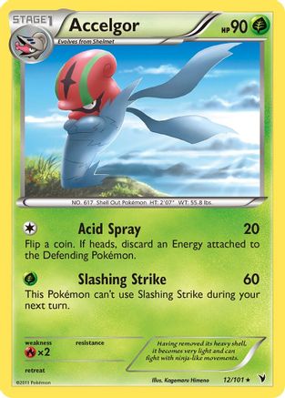Accelgor 012/101 - Reverse Holofoil Noble Victories
