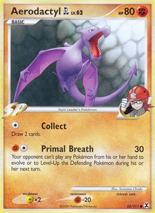 Aerodactyl GL 055/111 - Reverse Holofoil Rising Rivals