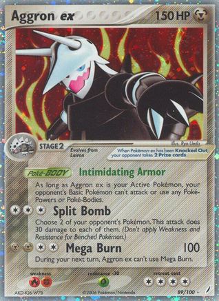 Aggron ex 089/100 - Holofoil Crystal Guardians