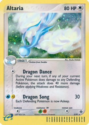 Altaria 002/97 - Reverse Holofoil Dragon