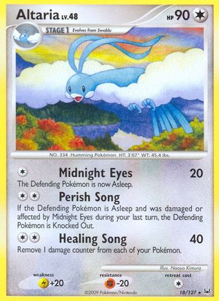 Altaria 018/127 - Reverse Holofoil Platinum