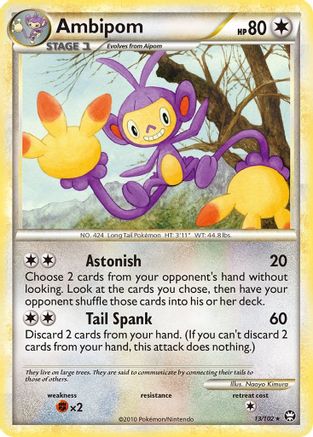 Ambipom 013/102 - Reverse Holofoil Triumphant