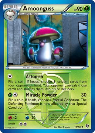 Amoonguss (Team Plasma) 013/135 - Reverse Holofoil Plasma Storm