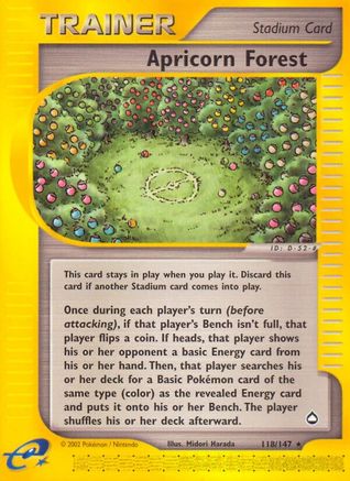 Apricorn Forest 118/147 - Reverse Holofoil Aquapolis