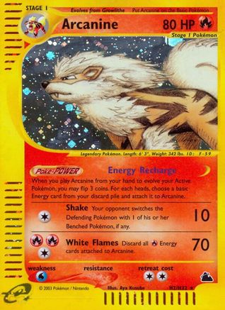 Arcanine H02/H32 - Holofoil Skyridge