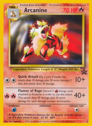 Arcanine 006/53 WOTC Promo
