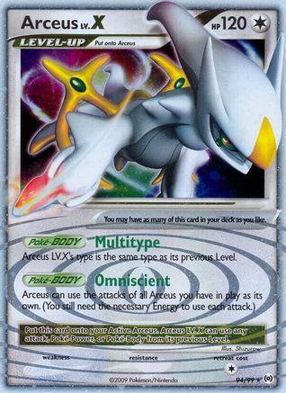 Arceus Lv.X 094/99 - Holofoil Arceus