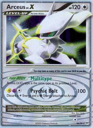 Arceus Lv.X 096/99 - Holofoil Arceus