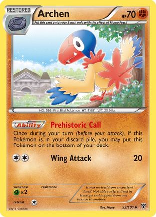 Archen 053/101 - Reverse Holofoil Plasma Blast