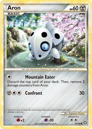 Aron 056/102 - Reverse Holofoil Triumphant