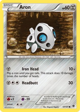 Aron 057/101 - Reverse Holofoil Plasma Blast