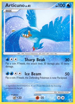 Articuno 016/147 - Reverse Holofoil Supreme Victors