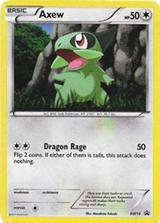 Axew BW10 - Holofoil Black and White Promos