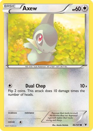 Axew 086/101 - Reverse Holofoil Noble Victories