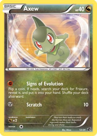Axew 012/20 - Holofoil Dragon Vault