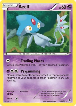 Azelf 038/101 - Reverse Holofoil Plasma Blast