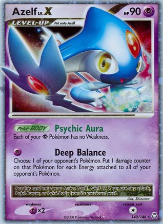 Azelf LV.X 140/146 - Holofoil Legends Awakened