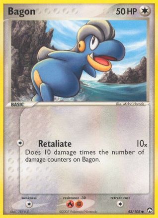 Bagon 043/108 - Reverse Holofoil Power Keepers