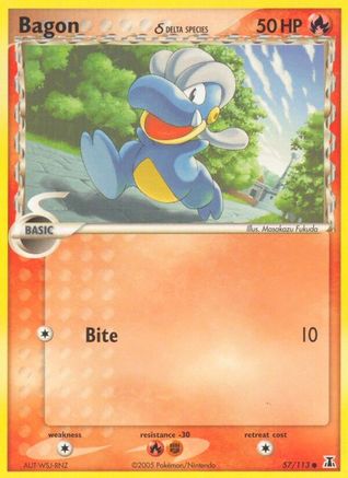 Bagon (Delta Species) 057/113 - Reverse Holofoil Delta Species