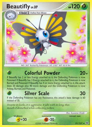 Beautifly 021/127 - Reverse Holofoil Platinum