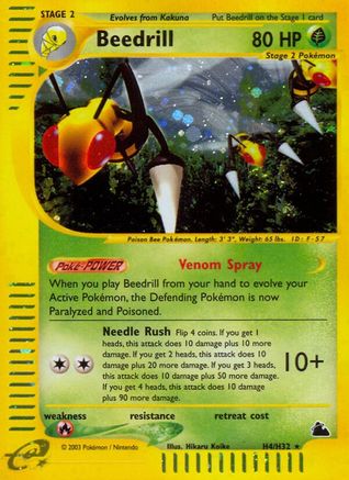 Beedrill H04/H32 - Holofoil Skyridge