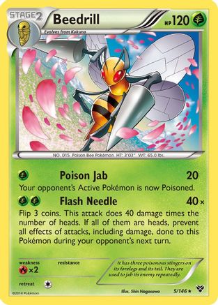 Beedrill 005/146 - Reverse Holofoil XY Base Set