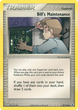 Bill's Maintenance 087/112 - Reverse Holofoil FireRed & LeafGreen
