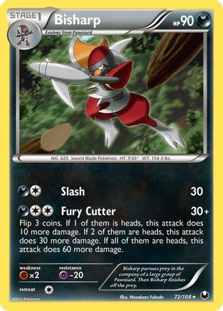 Bisharp 072/108 - Reverse Holofoil Dark Explorers