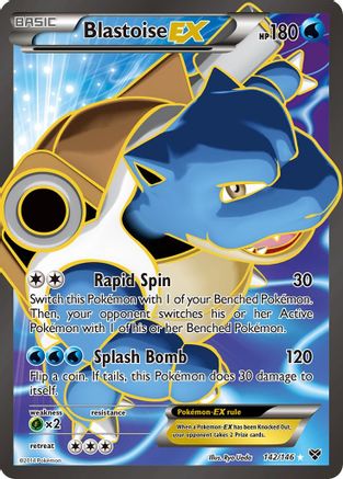 Blastoise EX (Full Art) 142/146 - Holofoil XY Base Set