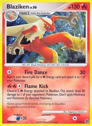 Blaziken 001/106 - Reverse Holofoil Great Encounters