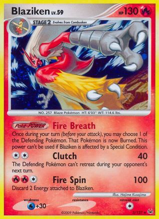 Blaziken 003/127 - Holofoil Platinum