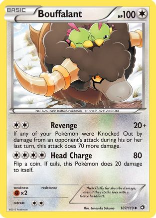 Bouffalant 107/113 - Reverse Holofoil Legendary Treasures
