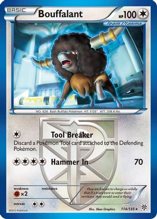 Bouffalant (Team Plasma) 114/135 - Reverse Holofoil Plasma Storm
