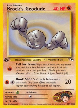 Brock's Geodude 066/132 - Unlimited Gym Heroes